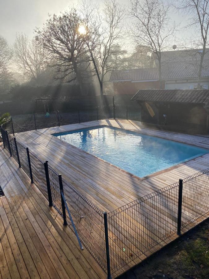 Ensemble De 3 Villas Avec Piscine Chauffee, Esprit Detente Sanguinet Exterior photo